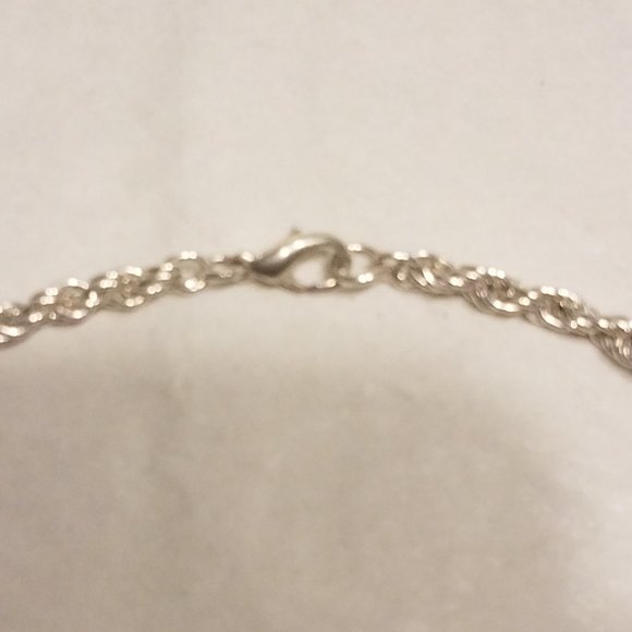 Vintage Silver Rope Chain 18.5" - Picture 2 of 2